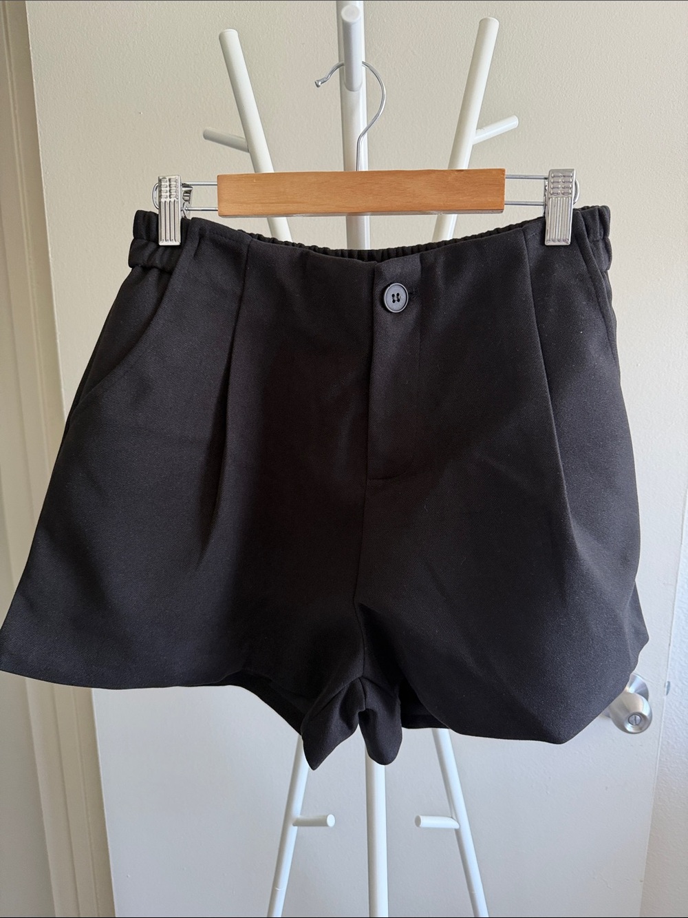 Classic Black Women's Tailored Shorts